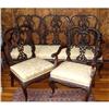 Image 1 : 19c English Chippendale Settee Chair Armchair #936423