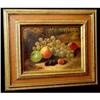 Image 1 : Fruit Sill Oil Painting Barnes English 19c UK #936453