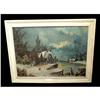 Image 1 : J. VOGEL b. 1828 Dutch Oil Painting Winter Snow #936456