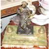 Image 1 : large Inkstand onix and bronze sculpture #936629