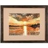 Image 1 : R. MacIssac ORIGINAL watercolor Sunset Framed #954384