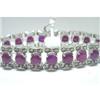 Image 1 : Diamond & Ruby Bracelet 19ct ruby & 2.00ct dia #954741