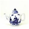 Image 1 : 19C Chinese Blue & White Teapot Man Ride Horse #967211