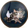 Image 1 : Meiji Japanese Cloisonne Round Box w Pigeon #967244
