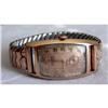 Image 1 : 14kt Rose Gold Gruen Curvex Watch Wristwatch #967459