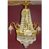 Image 1 : French Empire Dore Bronze Crystal Chandelier #967502