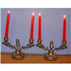 Image 1 : 19c Victorian Continental Silver Candle Sticks  #967508
