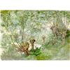 Image 1 : Barbizon  Landscape By Alexander Veron Oil  #967704