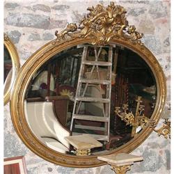 Large 55 inches wide French Oval mirror #967734