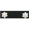 Image 1 : 1 CT DIAMOND FLOWER STUDS EARRINGS 14KWG #975949