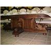 Image 1 : CARVED MAHOGANY BANQUET DINING TABLE #975995