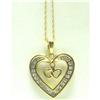 Image 1 : Diamond  Pendant Heart with in a Heart #976247