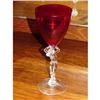 Image 1 : Cambridge Ruby Nude Stem Water Goblet #976607