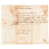 Image 2 : 1757 CODFISH Two Pence Mass. Tax Revenue Stamped Legal Document Scott RM-2 ERP-2