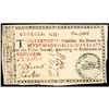 Image 1 : Colonial Currency 1777 Georgia $7 HAND ERROR Seal, Rotated as Held Out to Shake!