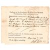 Image 1 : Revolutionary War Era Partially Printed Ferry Travel Pass Signed Samuel Moore