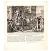 Image 1 : c 1774 Engraving of Boston Tarring + Feathering of JOHN MALCOM, January 25, 1774