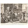 Image 2 : c 1774 Engraving of Boston Tarring + Feathering of JOHN MALCOM, January 25, 1774