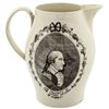 Image 2 : c1790 Unique George Washington Historical Liverpool Creamware Pitcher Arman W.14