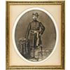 Image 1 : 1889-Dated Post Civil War Era Mammoth Size Framed Portrait of a Union General