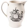 Image 1 : c. 1790-1800 Historical Liverpool Creamware Pitcher American Patriotic Transfers