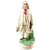 Image 1 : c 1860 BENJAMIN FRANKLIN Staffordshire Polychrome Ceramic Figure Depicting Benjamin Franklin