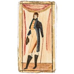 Original War of 1812 Period Prisoner Made Bone Gamebox Napoleon + Josephine