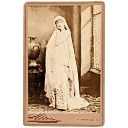 c. 1880 Cabinet Card Photograph of Sarah Bernhardt by Sarony, New York