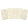 Image 1 : 4 Letters to General WILLIAM SHEPARD mentions Great Esteem of George Washington