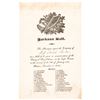 Image 1 : Extremely Rare 1832 Invitation to the Jackson Ball. Partially-Printed Document
