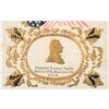 Image 2 : 1850 President ZACHARY TAYLOR Rare Color Mourning Silk Ribbon