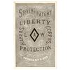 Image 2 : 1869 Deck, STEVENS PATENT PLAYING CARDS Liberty. LAW. Protection. Habeas Corpus.