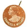 Image 1 : c. 1880 Frances E. Willard Women Suffragist Pinback the 8 Hour Work Day