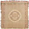 Image 1 : c. 1850 Exceptional Jacquard-Woven Coverlet