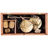 Image 1 : c. Late 18th to Early 19th Century, Pair of Wooden Boxed Bullion / Coin Scales