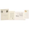 Image 1 : CARTOONISTS + AUTHOR LOT Including Letter by GARFIELD THE CAT Creator JIM DAVIS