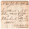 Image 3 : July 1776 Dated Document Signed by JAMES WILSON Declaration of Indepen. Signer!