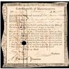 Image 1 : January 1, 1782 Dated. MA, Interest-bearing Certificate, Choice Extremely Fine.