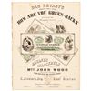 Image 1 : 1863 Printed Sheet Music Titled, HOW ARE YOU GREEN-BACKS, by Dan Bryant