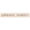 Image 3 : c. 1864 Civil War LINCOLN FAMILY. Lithographic Print, by J. Gemmell, Chicago