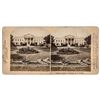 Image 1 : c. 1880 Stereoview Card Photograph Titled, The Presidents Mansion
