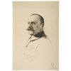Image 1 : c. 1916 WWI Mufteers Artist Signed, Copper Plate Engraving of a French Officer