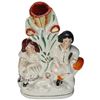 Image 3 : Colorful 19th Century Staffordshire Figure 7.75 high x 4 wide