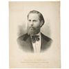 Image 1 : c. 1880 Print of Democratic Vice-Presidential Nominee William H. English