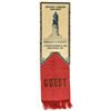 Image 1 : 1908 Benjamin Harrison Monument Unveiling Commemorative Silk Ribbon GUEST Badge