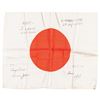 Image 1 : WWII Japanese Flag Inscribed with Pacific Campaign Personal Correspondence