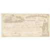Image 2 : 1850s Two Engraved Exchange Certificates by Danforth, Wright and Company
