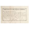 Image 1 : 1886 CERTIFICATE FOR INDIAN SCHOOLS, Signed Jos. E. Hazard of Randolph, NY