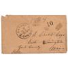 Image 6 : 1854 Plumb Valley Cal Gold Mining Letter + Envelope NEVADA CITY - CAL to ME