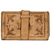 Image 1 : Civil War Period Wallet - Decorated with an Engraved Mormon Beehive Design